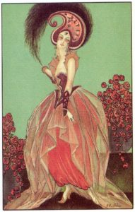 Roses M. Montedoro, Art Deco postcard 3, 1920s