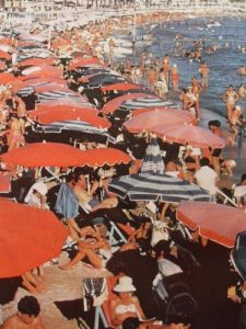 1960s French riveria beach