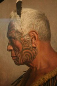Maori chief by Charles Goldie (NZ artist)