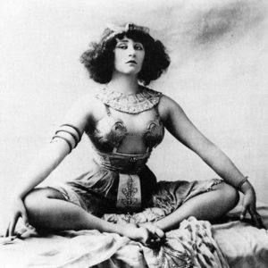 author Colette 1907 doing yoga