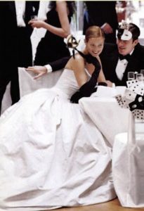 black and white ball party in manhattan steven meisel