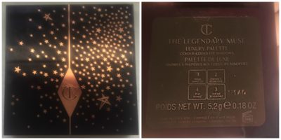 -Charlotte Tilbury The legendary Muse Luxury Palette color coded eye shadows