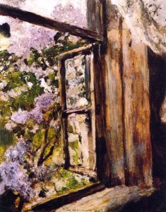 Open Window, Valentin Serov, 1886 Lilacs