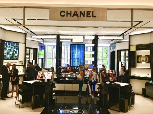Chanel Beaute store in Saks Fifth Avenue in Canal Place; New Orleans