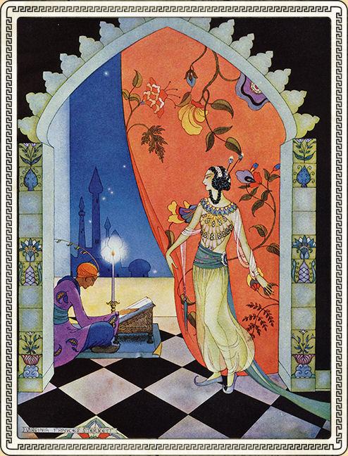 Blog illustration Virginia - Frances 1001 arabian nights ÇaFleureBon Sterrett Perfume