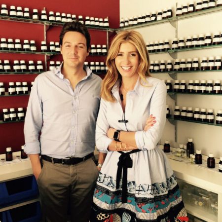 Perfumer Luca Maffei with Rania Naim, Creative Director of Fath's Essentials