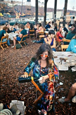 anis Joplin at Woodstock, 1969