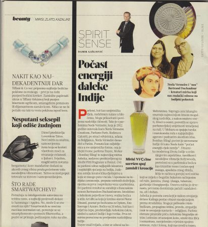 November 9, 2013 First appearance of Neela Vermeire in Croatia, in Croatian magazine Diva article by Damir Gašljević