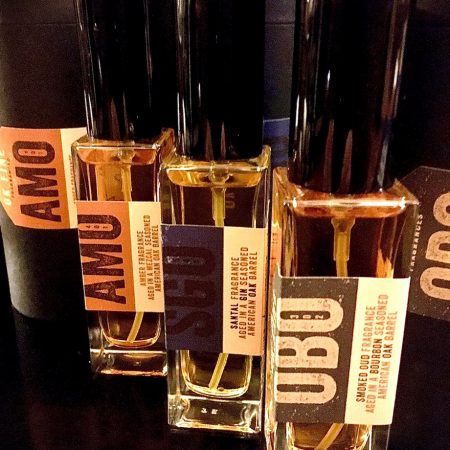 OK Fine Fragrances OK Fine Fragrances # 401 AMO Amber in Mezcal review, #302 OBO Smoked Oud in Bourbon review and # 501 SGO Santal in Gin review. 