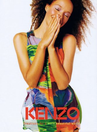 Brandi Quinones in the Kenzo L'Jungle Spring-Summer 1996 ad