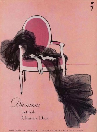  vintage Christian Dior Diorama ad