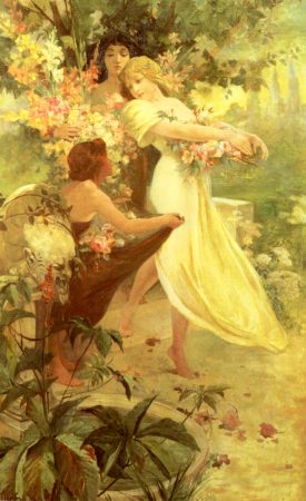 1894 Spirit Of Spring - Alphonse Mucha