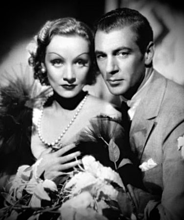 Marlene Dietrich and Gary Cooper in the 1936 film Desire.