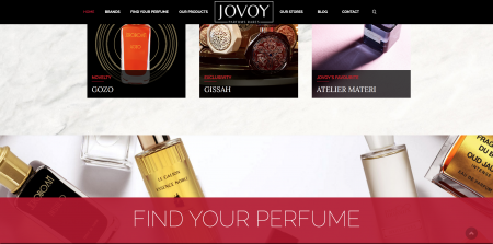 Jovoy Parfums rare online store page