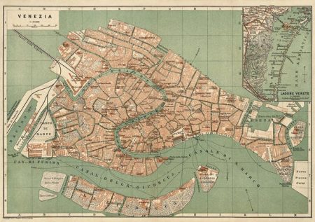 Map of Venice Vintage