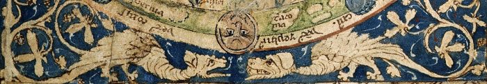 Dragons on the 1265 Psalter world map