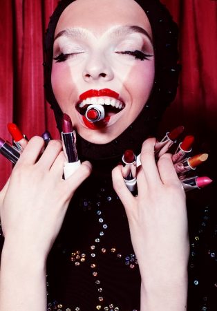 best red lipstick editorials