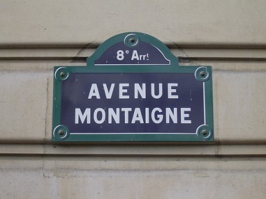 Avenue Montaigne Paris
