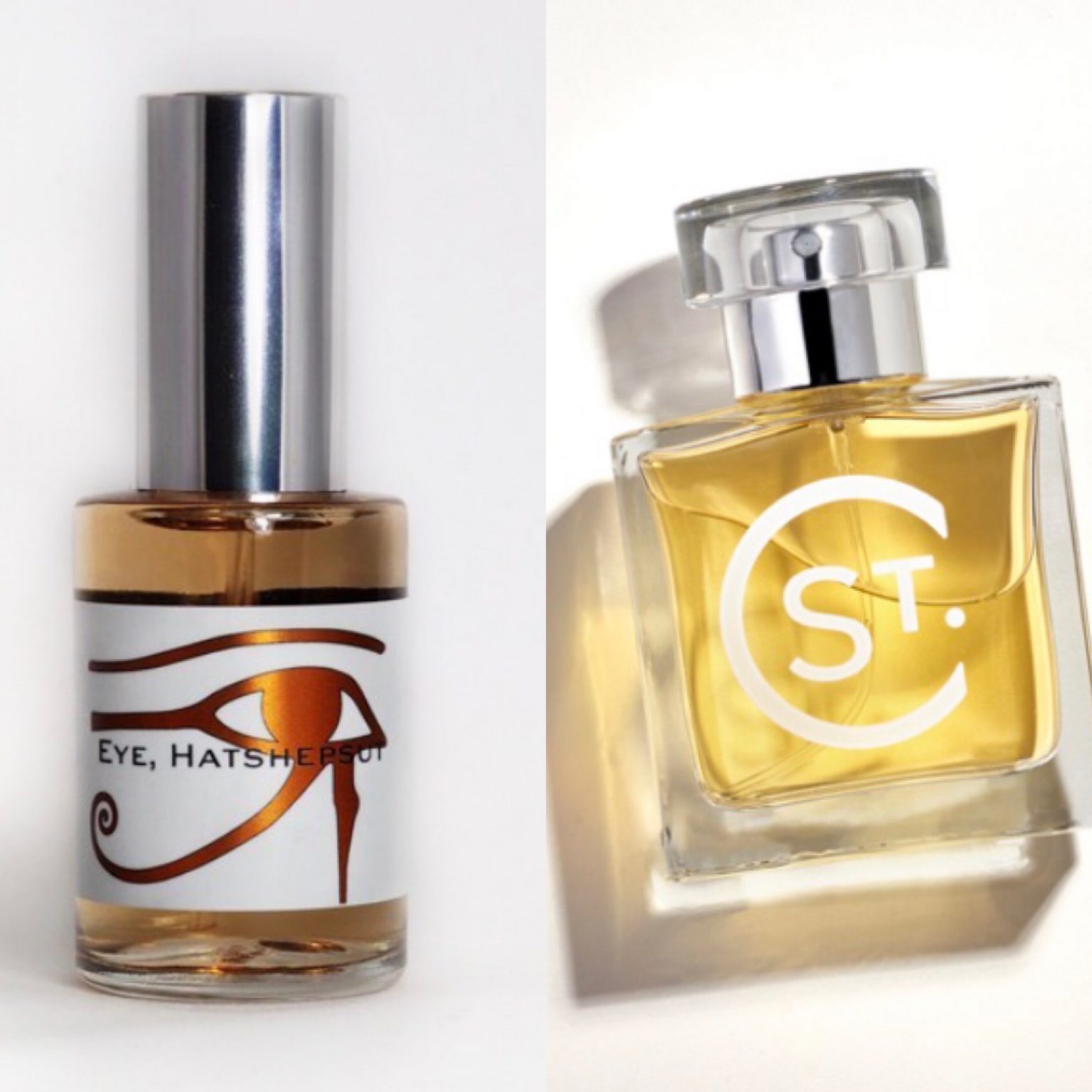 Charenton Macerations Eye, Hatshepsut and Pharoah’s Passion via St. Clair Scents were based on Egyptian themes