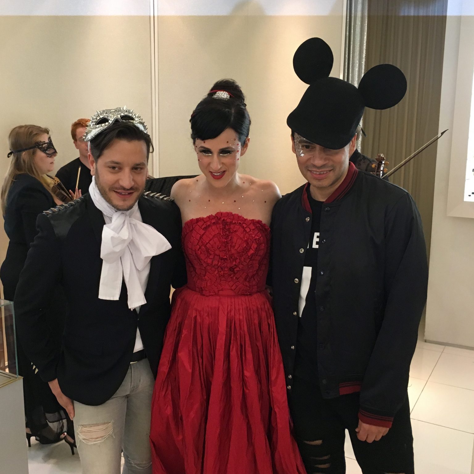 Osswald Parfumerie NYC IL-PROFVMO PARFUMS VENETIAN MASQUERADE EVENT Dustin Lujan, Tanja Dreiding Wallace, and Victor de Souza March 31st, 2016