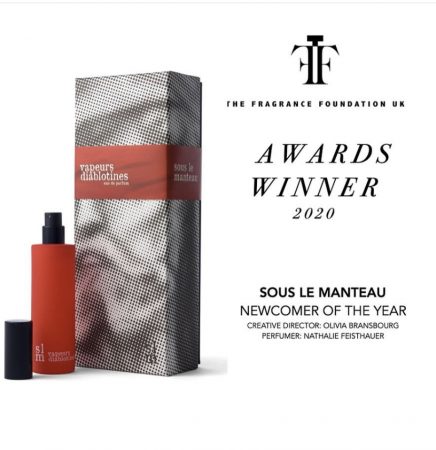 Sous le manteau won the Fragrance Foundation Uk award