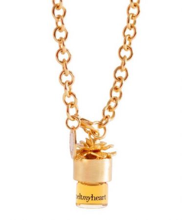 Strangelove NY gold potion pendant is a great gift for the holidays