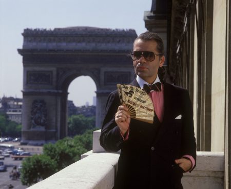 Karl Lagerfeld in Paris 80s