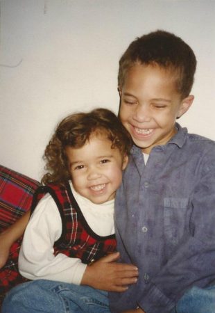 Ryan Richmond as a young child with his sister, Kayla