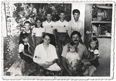 Romanian family vintage photo