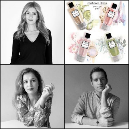 Creative director Rania Naim of Panouge, Matières Libres fragrance collection & Maelstrom perfumers Marie Schnirer & Patrice Revillard