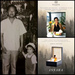 Pissara Umavajani is a perfumer for Parfums Dusita who is inspired by her father Montri Umavijini's poetry