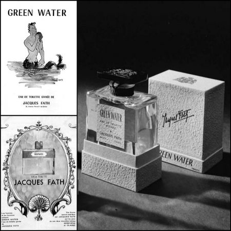 Vintage Jacques Fath Green Water