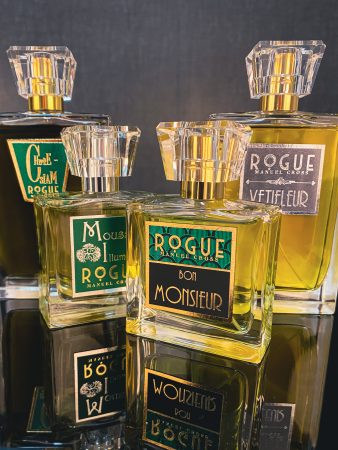 Rogue Perfumery Bon Monsieur, Mousse Illuminee, Vetifleur and Chypre Siam