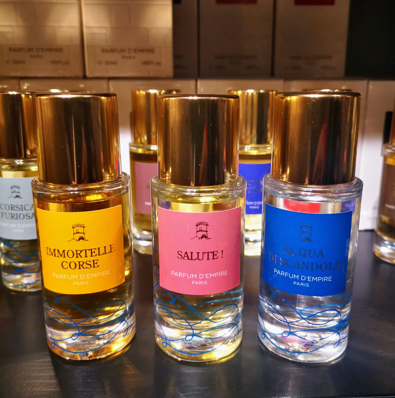 Parfum D'Empire Héritage Corse Immortelle Corse, Parfum d’Empire Salute and Acqua di Scandola