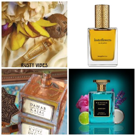 Antonio Alessandria Rusty Vibes, Strangelove NYC lostinflowers,Kajal Dawab, Navitus Aweigh best tropical fragrances2022