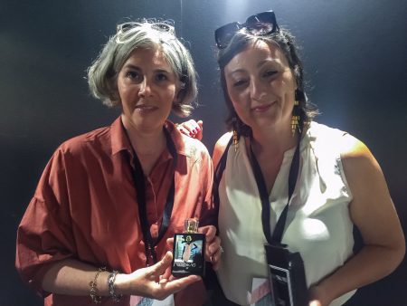 ONSKAD founder Virginie Dhoye with perfumer Léa Hiram