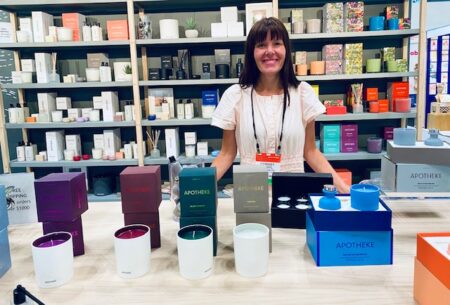 Chrissy Fichtl of Apotheke Co. at the NY NOW Summer 2022 market