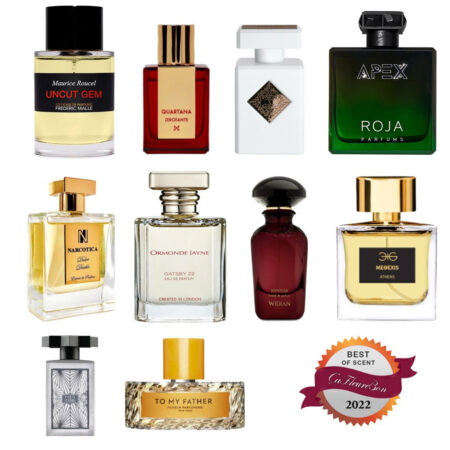 Initio Parfums Prive Paragon and Kajal Faris Ten Best Perfumes of 2022 niche and designer