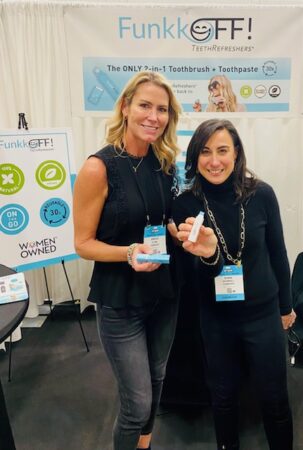 Joelle Flynn and Sonia Hounsell of FunkkOFF! were on Shark Tank, on February 17, 2022 and impressed Investor Robert Herjavec