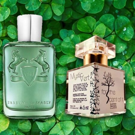 Best green perfumes Parfums de Marly Greenley and For The Scent of It Mystic Vert