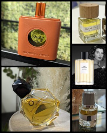 Olfactive Studio Smoky Soul Parfumeurs du Monde Blanc de Chine Francesca Dell Oro Else Le Galion L'Astre Jacques Fath L'Iris de Fath Esxence 2023 best of show