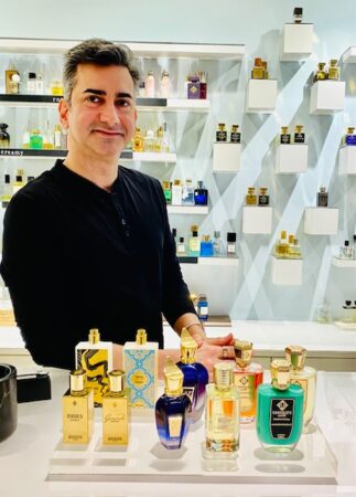 Store manager, Vijay Uttam of Scent Bar NYC