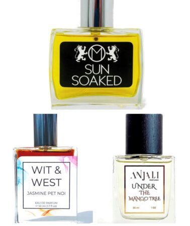 Maher Olfactive Sunsoaked, Wit & West Jasmine Pet Noi, Anjal Perfumes Under The Mango Tree