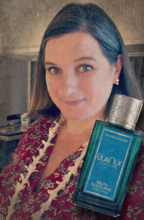 Rachel in India and LilaNur Parfums Rajni Nocturne