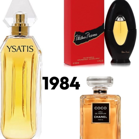 Vintage 1984 Chanel Coco, Givenchy Ysatis and Paloma Picasso Paloma Picasso
