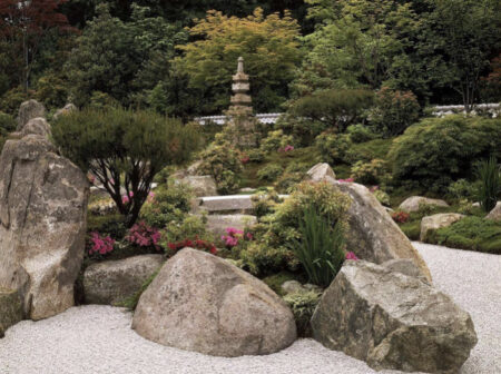 Japanese garden at Boston’s Museum of Fine Art on The Fenway