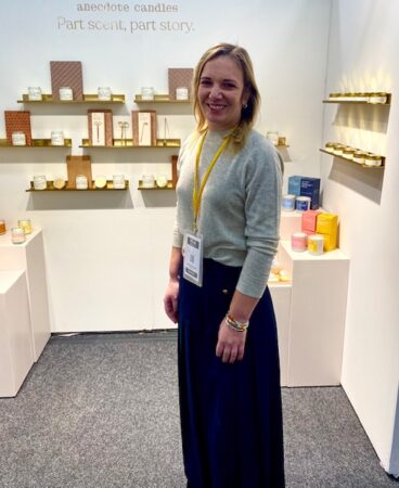 Julie Maskula, founder of Brooklyn, NY Anecdote Candles SHOPPE OBJECT New York Winter 2024 Show