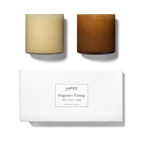 Limited edition LAFCO New York Chamomile Lavender & Amber Black Vanilla Signature 15.5oz Candle Duo limited edition