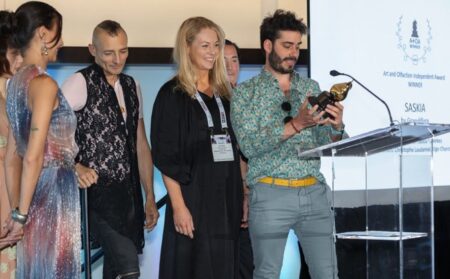 AOA awards for Grandiflora SASKIA Ugo Charron of Mane, Christophe Laudamiel and Saskia Havekes