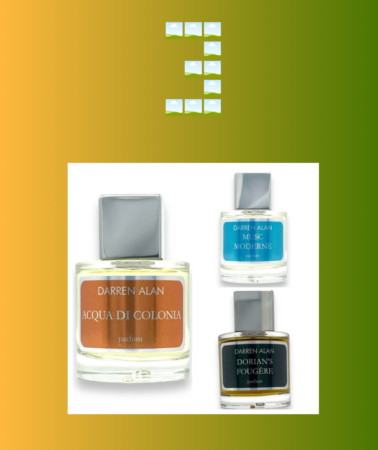 Darren Alan Perfumes Acqua di Colonia, Musc Moderne and Dorian’s Fougère